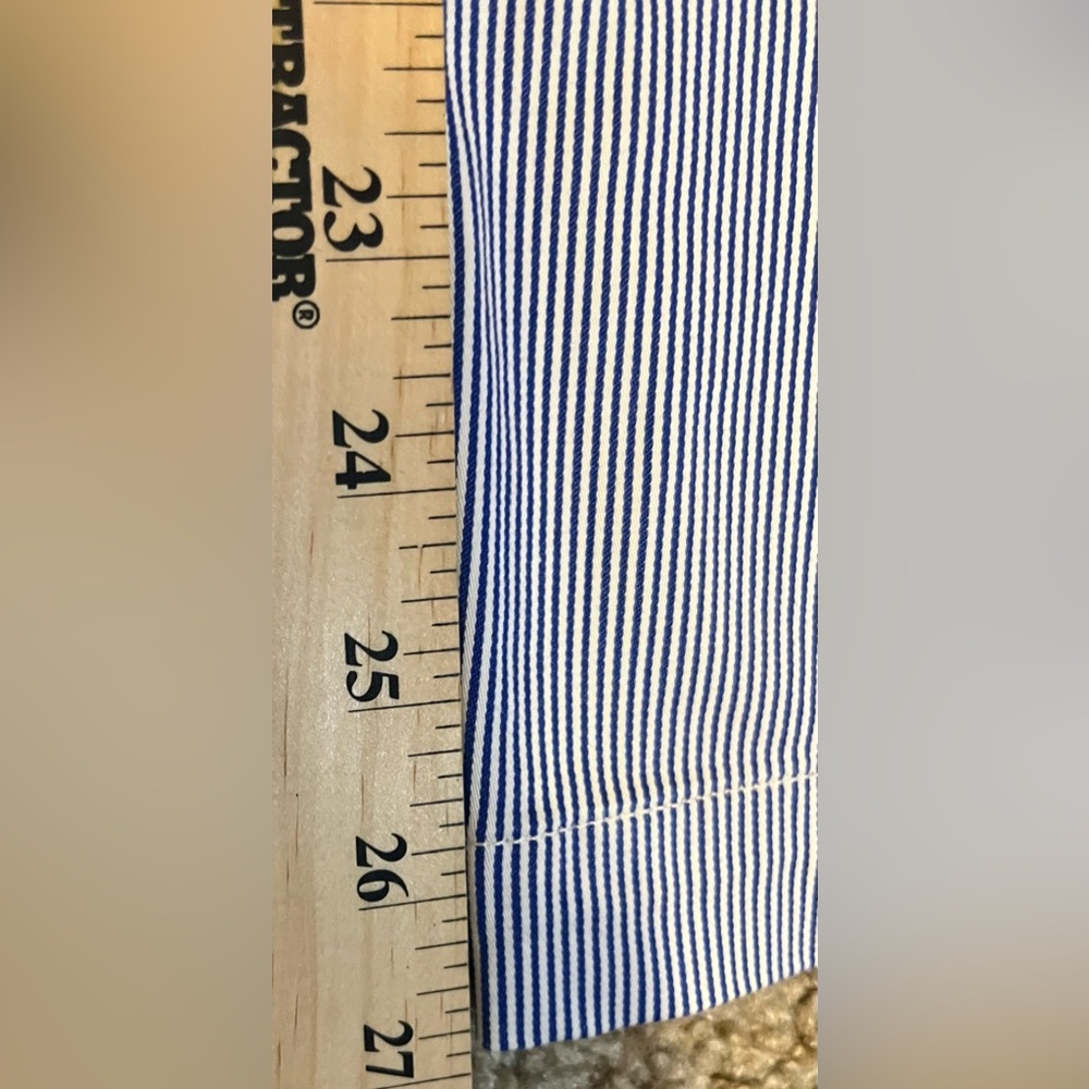 Talbots Stretch Cotton Curvy Fit Pinstripe Chinos size 12P - Picture 7 of 13